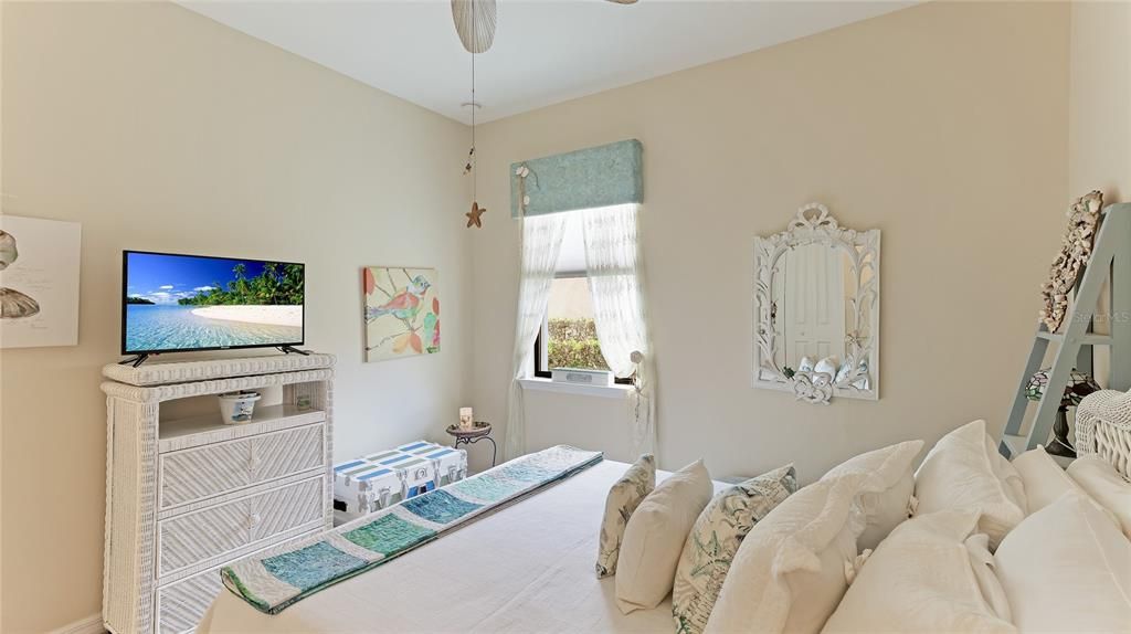 Spacious Second Bedroom with ceiling Fan