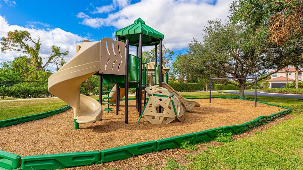 Playground for younger residents and/or guests to play and watch and wait under the pavilion.