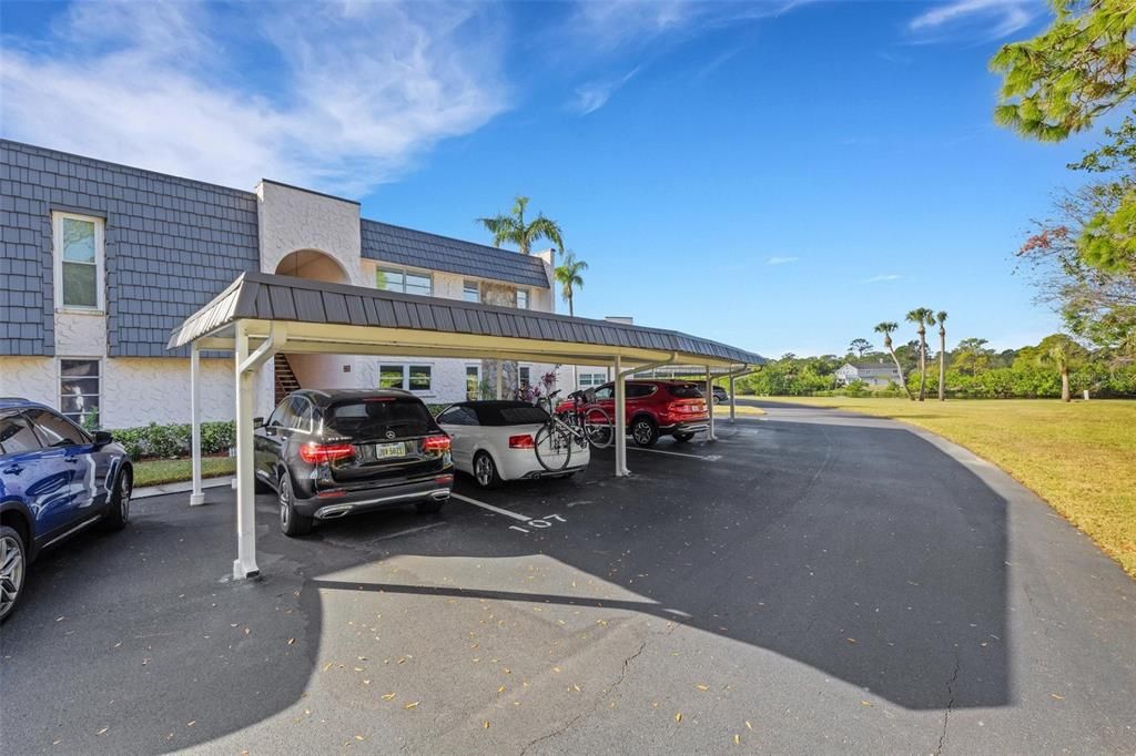 Two Covered Carports at Your Entryway.