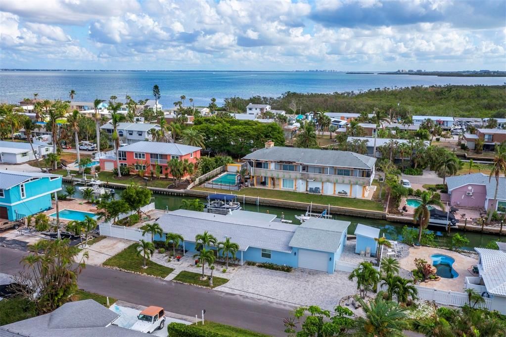 Aerial view of home