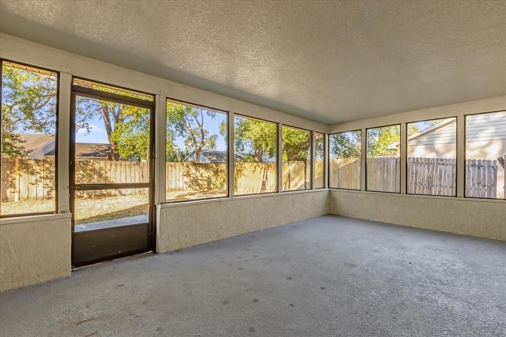 Enclosed Back Patio