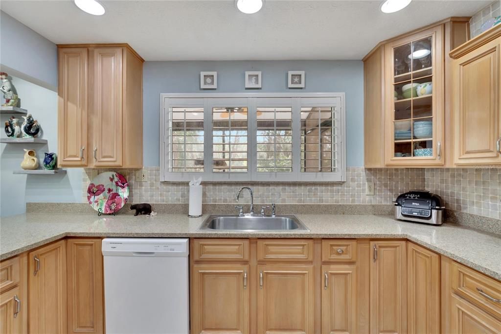 Kitchen Overlooking Pool & Acreage