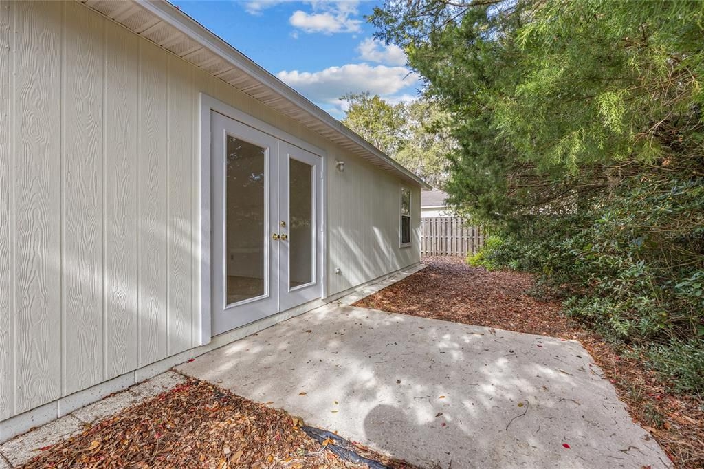 Rear Patio Area