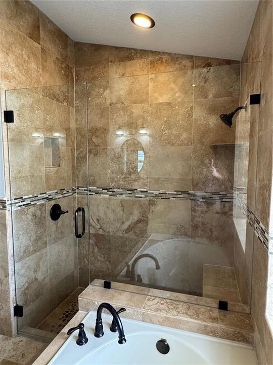 Master Bathroom with His & Hers Vanity, Garden Tub, and Seperate Shower