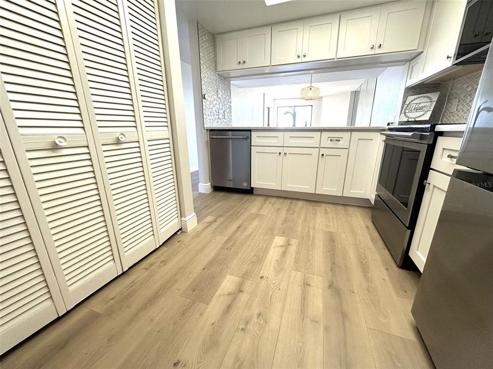 Kitchen with extra closet storage