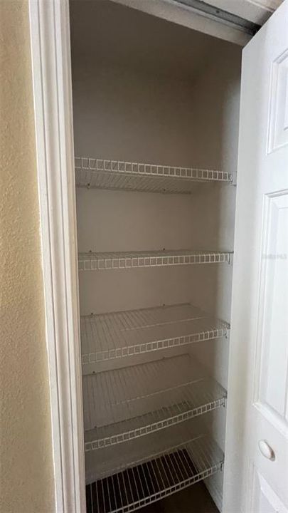 Hallway closet for storage