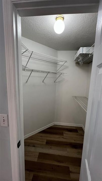 Walk in closet in Primary Suite