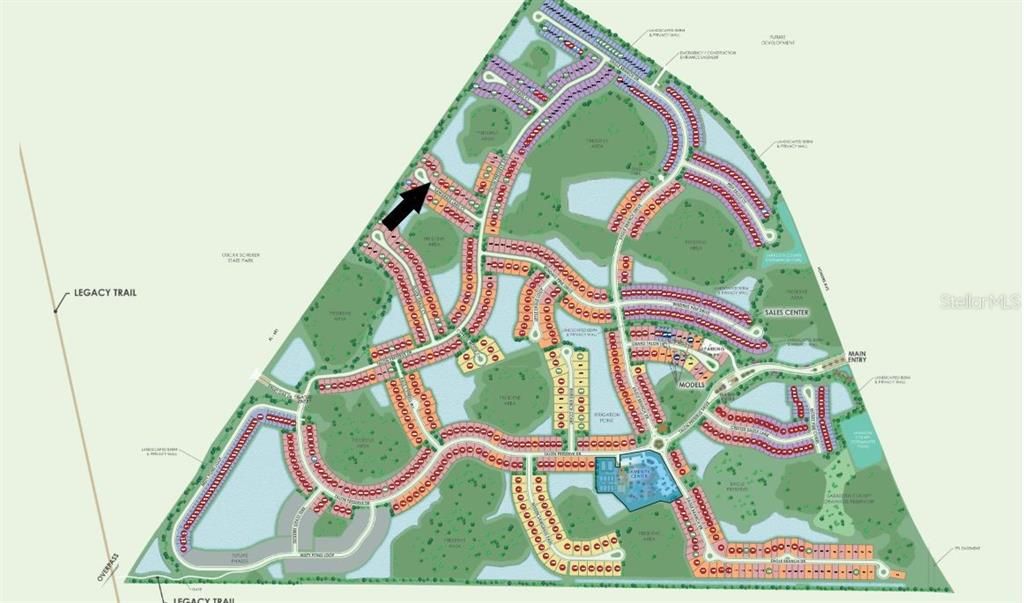 Site map - Lot 757 - Pool/spa with lake view