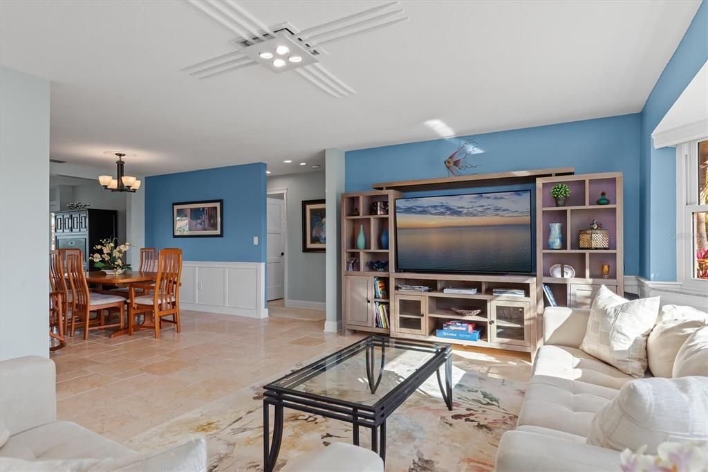 Living Room and adjoining Dining Room