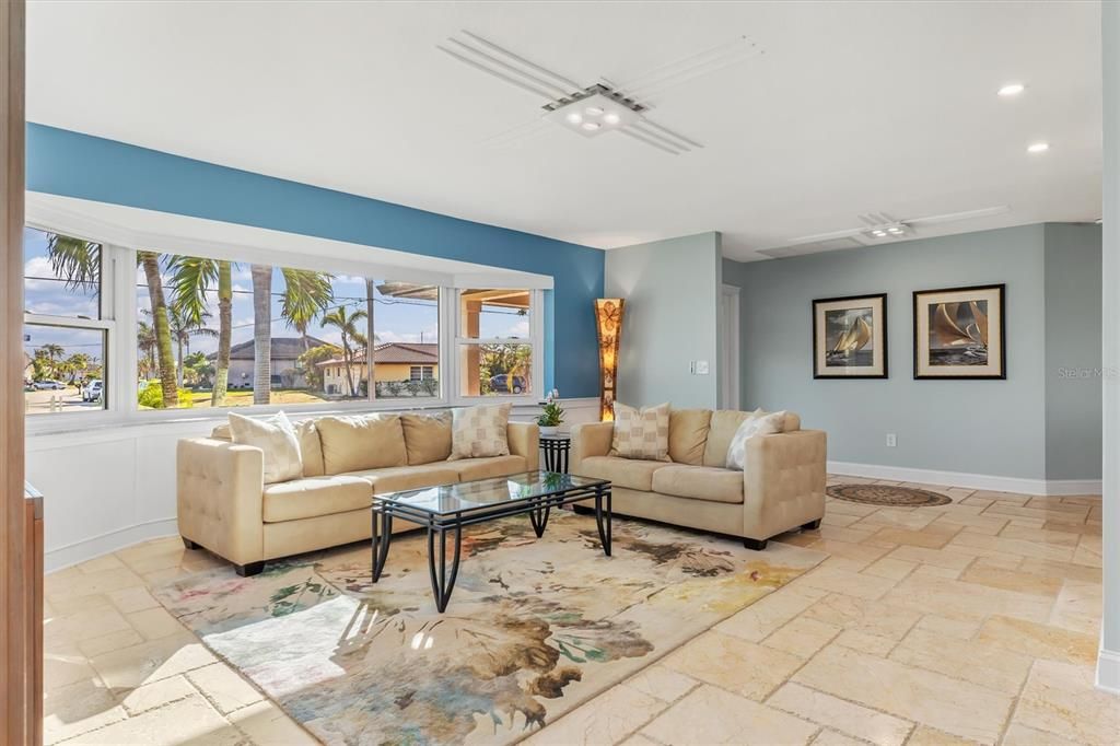 Living Room features a 15-ft bay window, providing lots of natural light