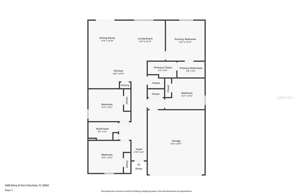 Floor plan of home.