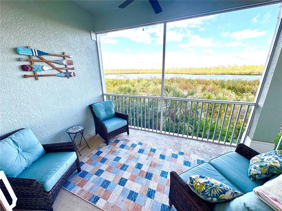 2nd floor balcony - mangroves will be trimmed to 4 feet soon so the views will be even more spectacular (taken care of by the HOA).