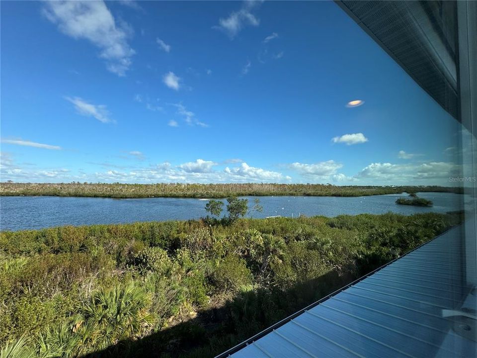 Water views from the master suite