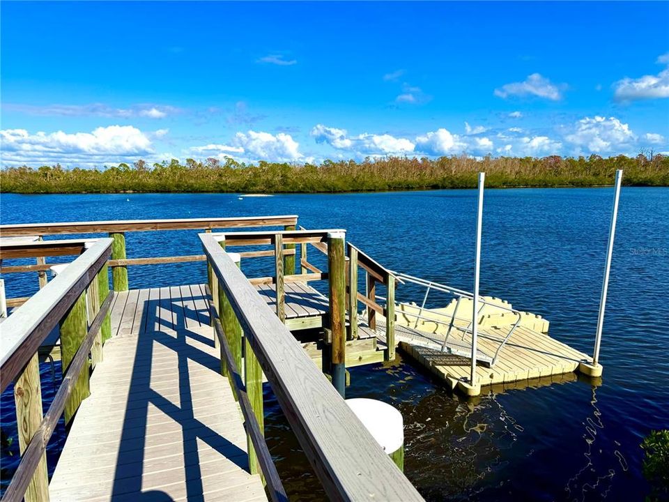 Walk to the dock/kayak launch