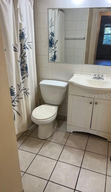 Bathroom with bath tub.