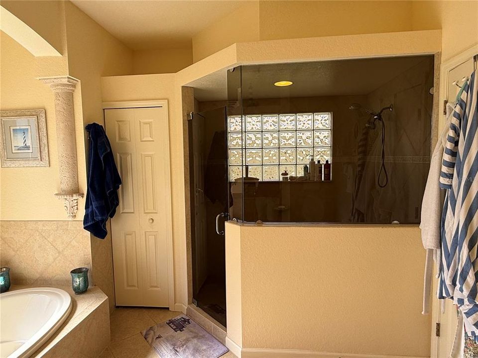 Large walk in shower in Owner's Suite bathroom