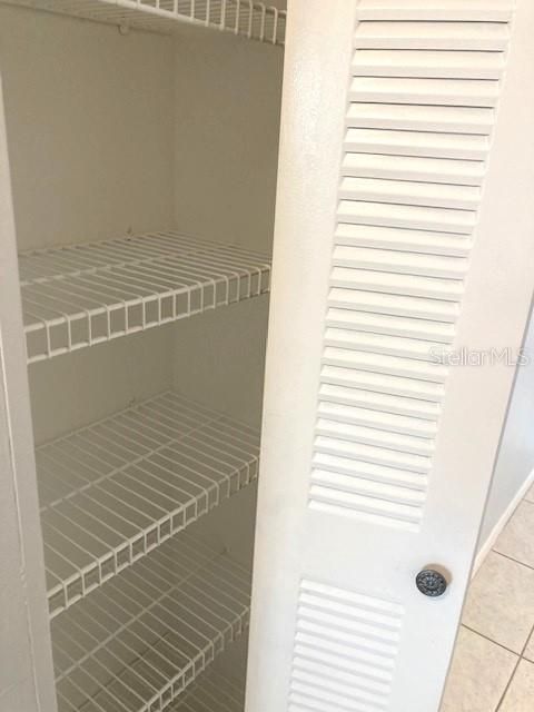 Hallway linen closet.