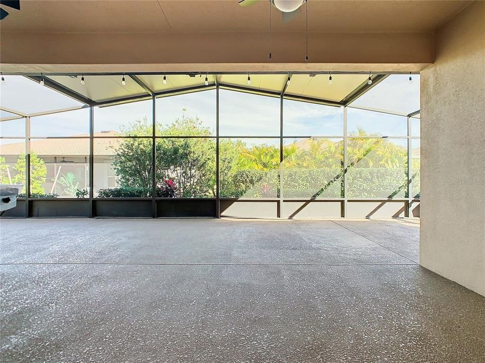 Huge Lanai. Partially Covered and ALL Screened