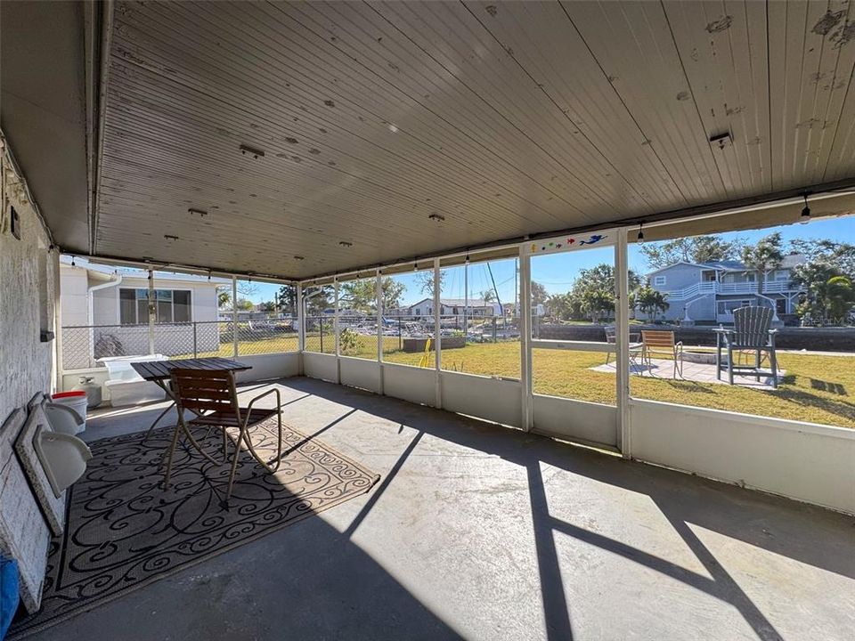 SCREENED IN BACK PORCH