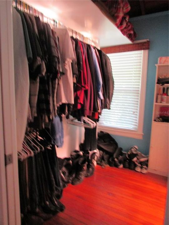 Walk in closet - Master bedroom.