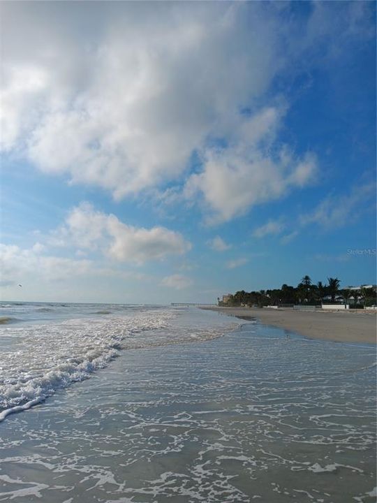 Beach access area - North view.