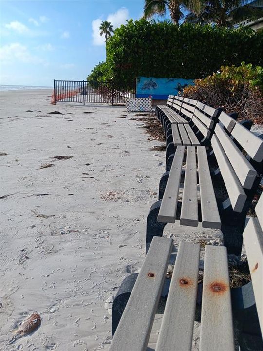 Beach access area - North view.