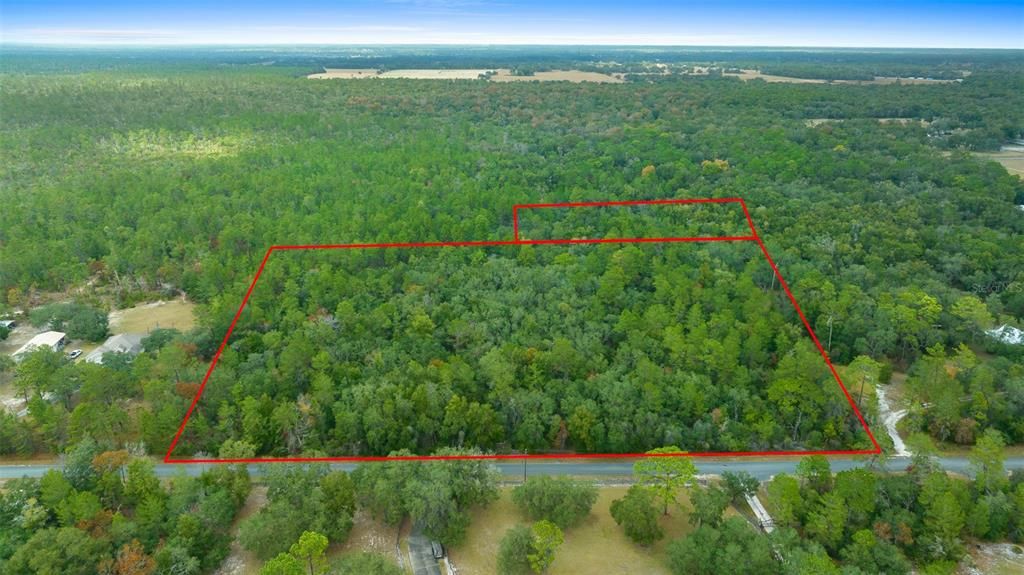 Outline is an estimate based on property appraiser site.  Front view from CR 245C