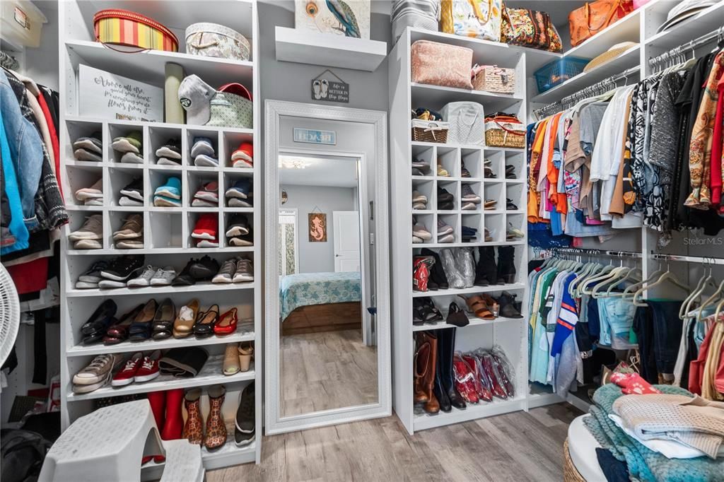 Walk-in Closet with Custom Built-Ins