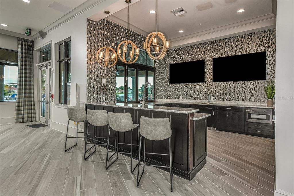 Unstocked Bar Area in Clubhouse