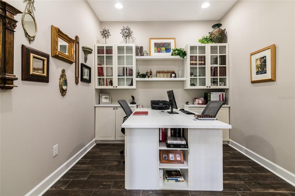 Built-in Desk and Cabinets