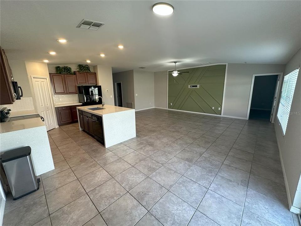 Kitchen and Family Room