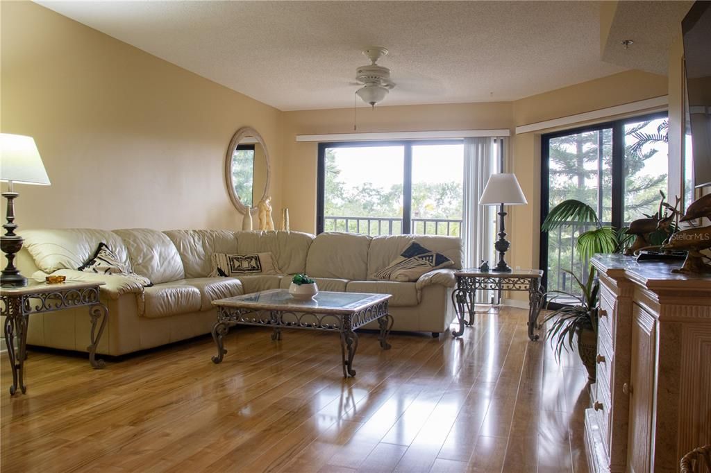 Living room with balcony