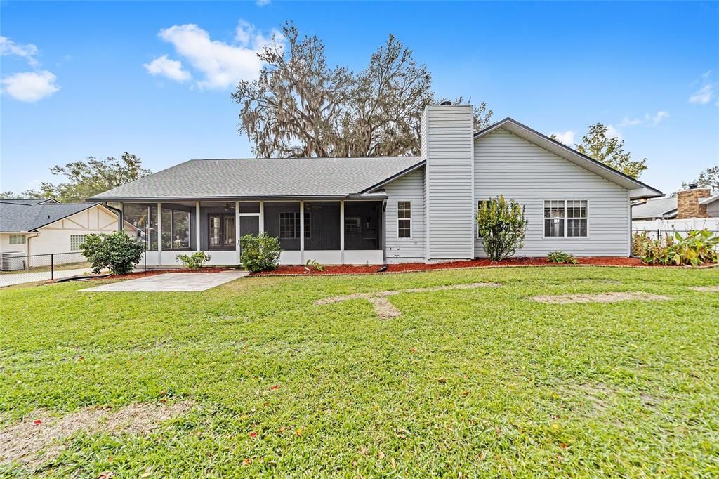 Large Fenced Backyard