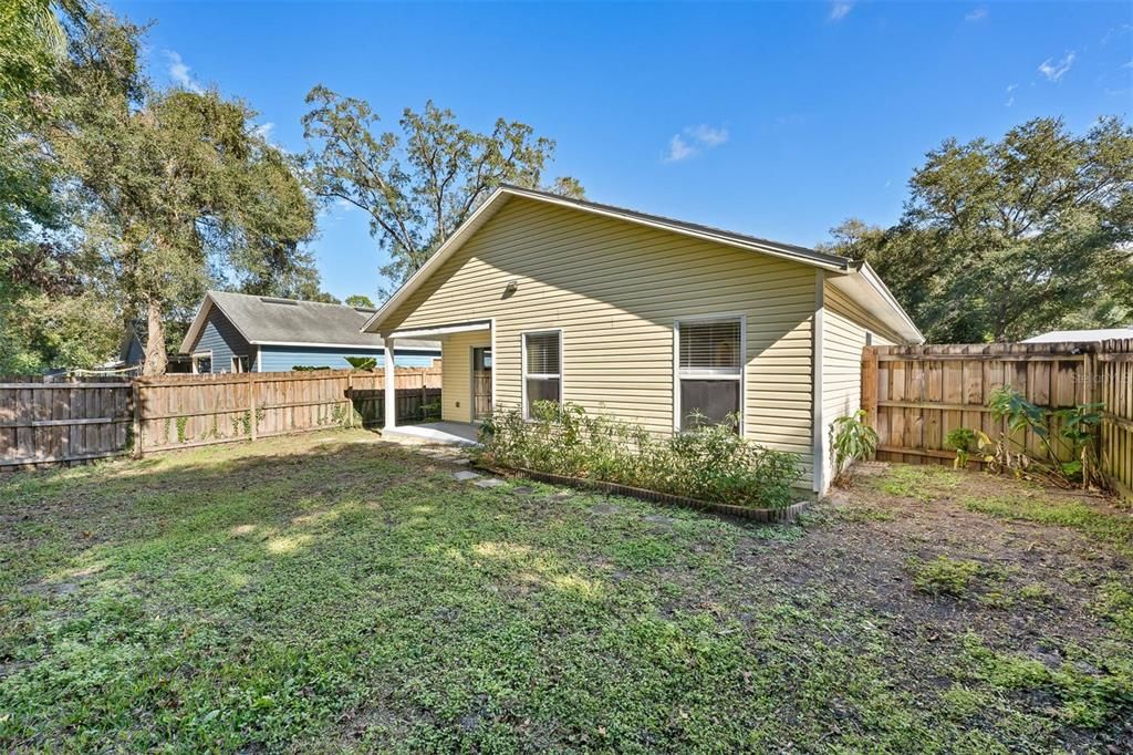 Fenced Backyard