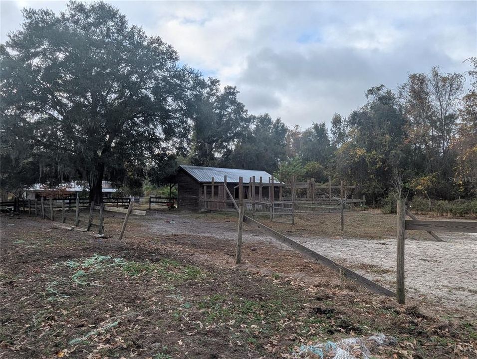 Two Stall Barn and Feed Room