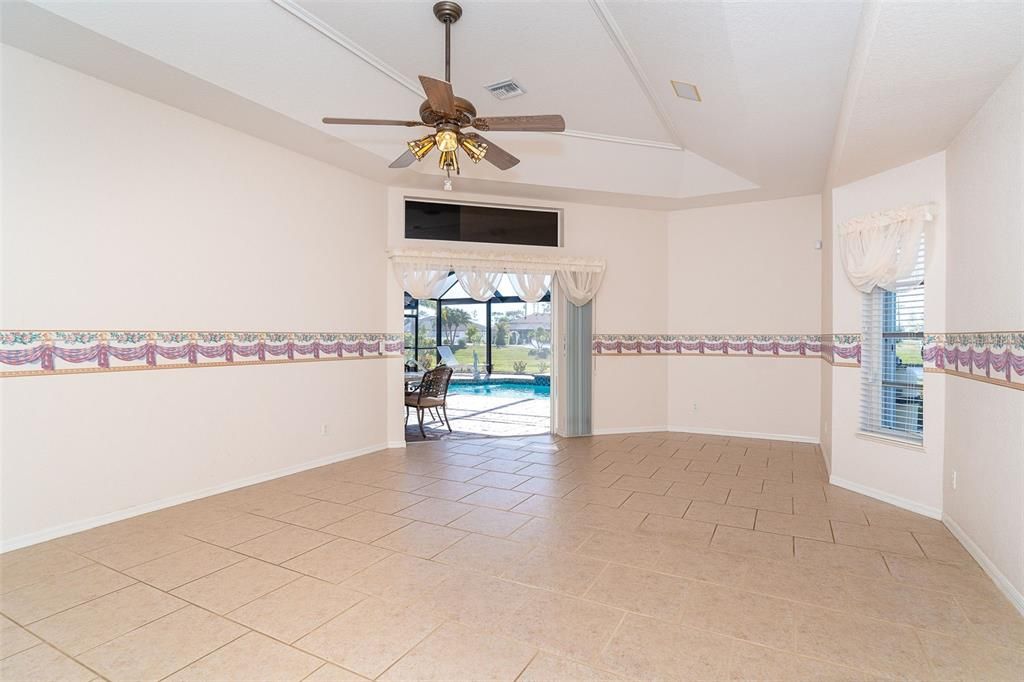 Primary Bedroom with lanai entrance