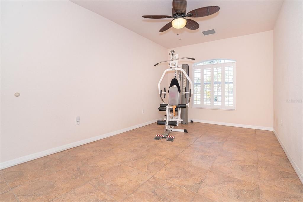 Fitness Room or 4th Bedroom - Has Walk In Closet