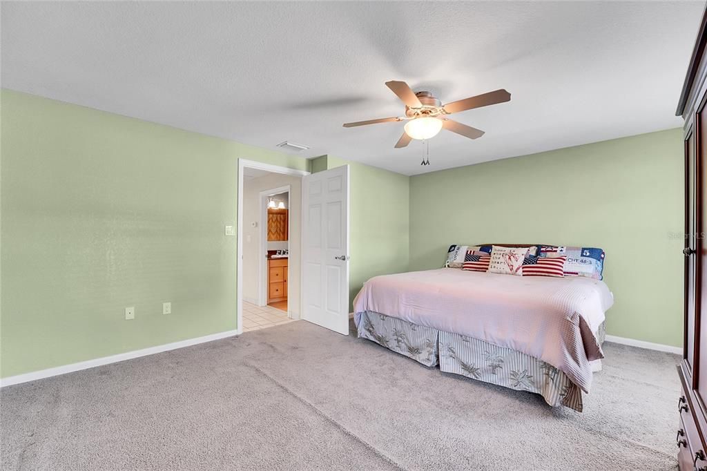 1st of 2 HUGE downstairs bedrooms with full shared bath.