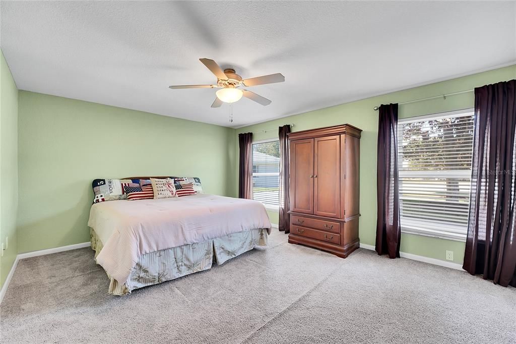 1st of 2 HUGE downstairs bedrooms with full shared bath.