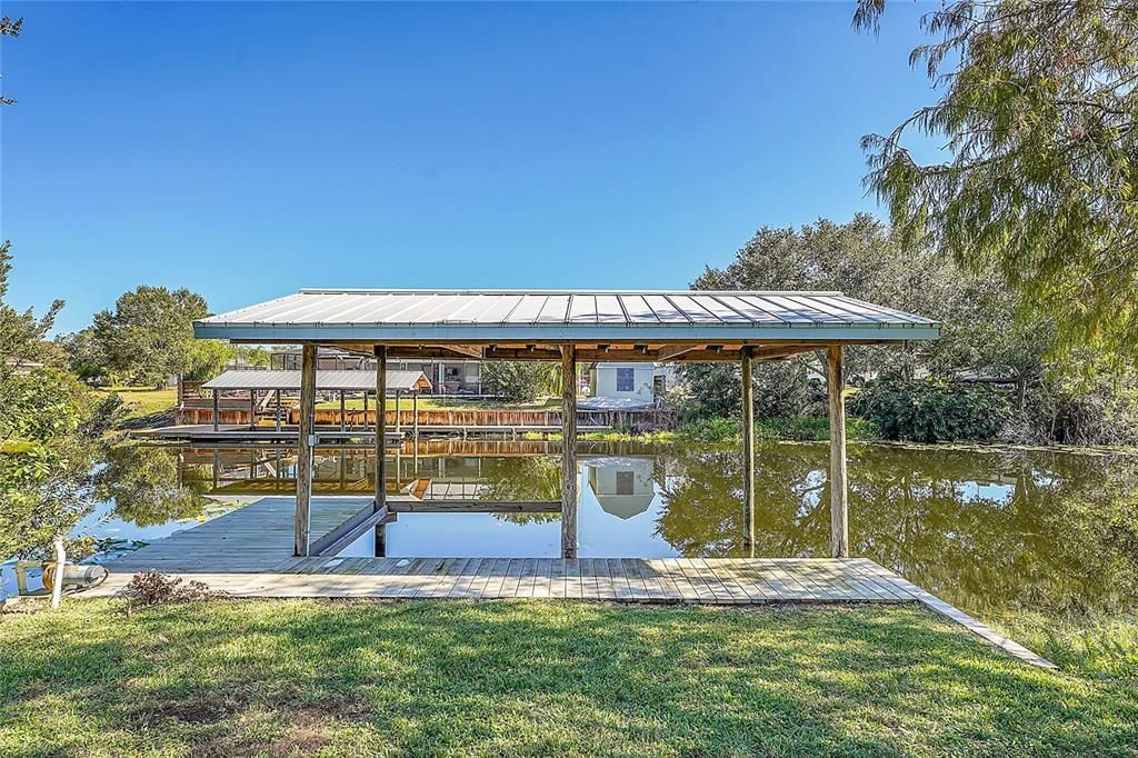 Covered Boat Slip with Dock