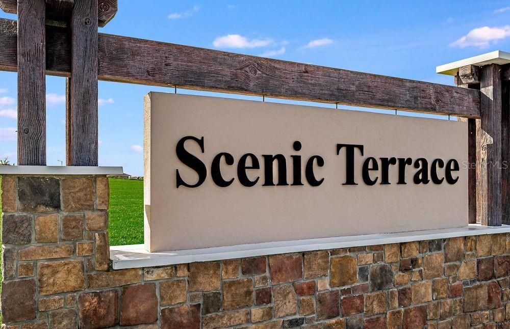 Scenic Terrace Community Entrance