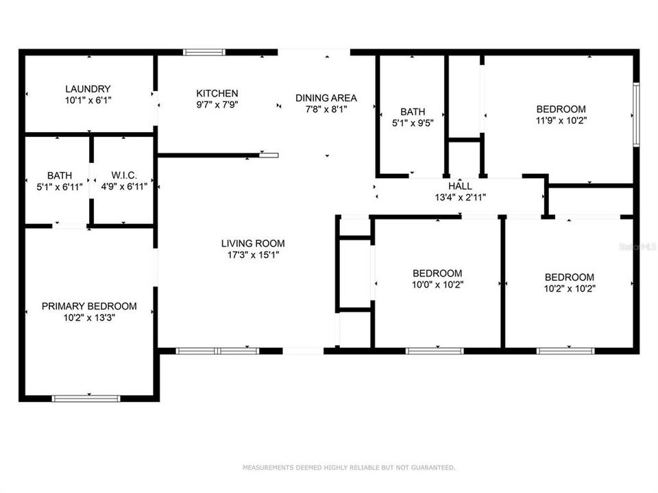 Floor plan of the home.