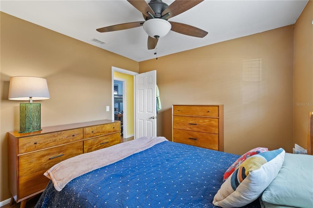 Bedroom 2 featuring freshly painted walls.