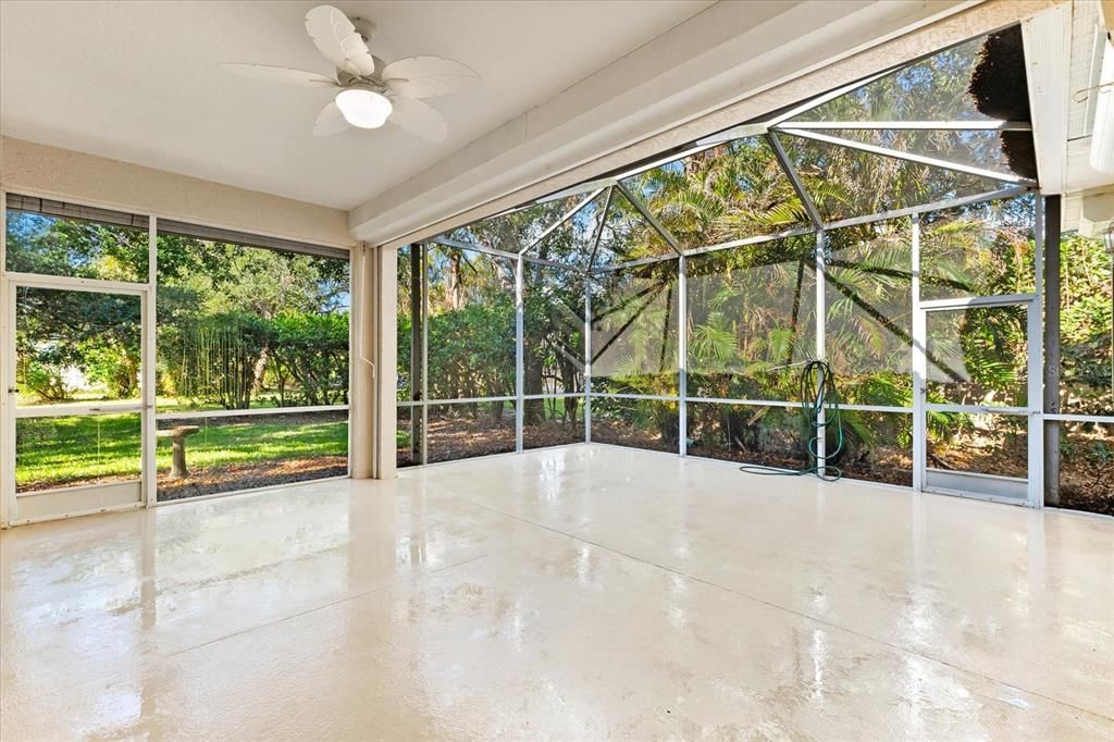 Kitchen opens to breakfast bar seating area