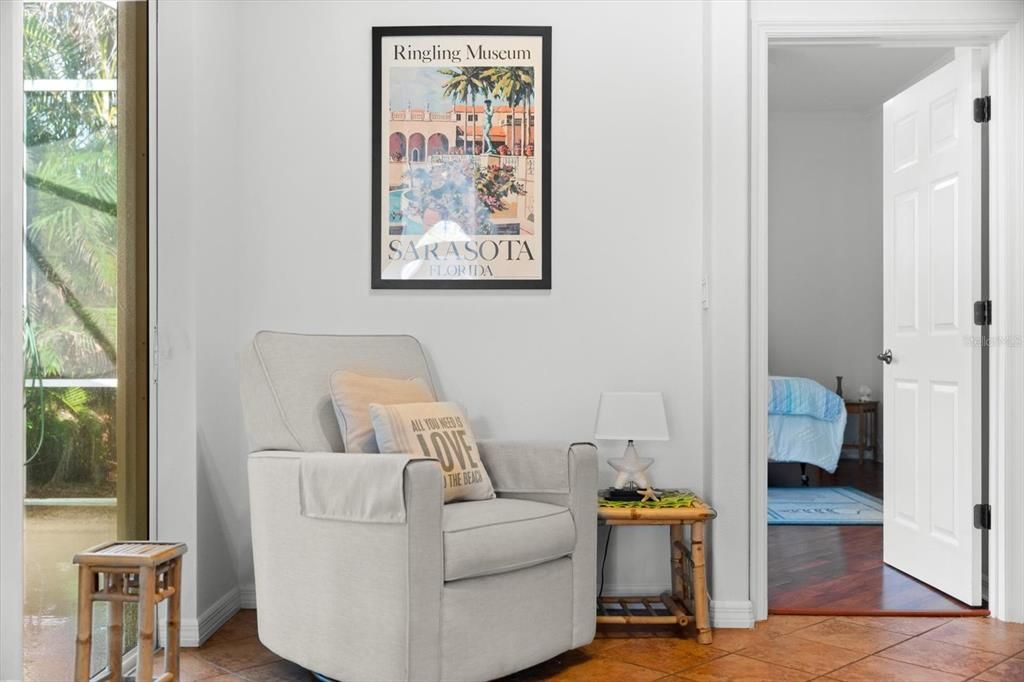 Spacious sun-filled living room