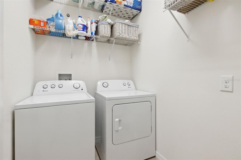 Inside laundry room