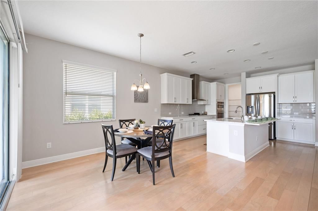 Light and bright dining area