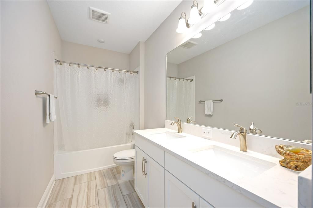 Bathroom with double vanity