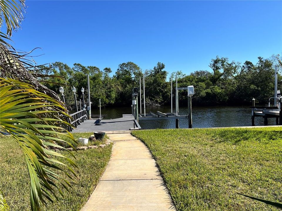 Walkway to dock