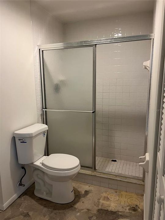 Primary bathroom with shower only